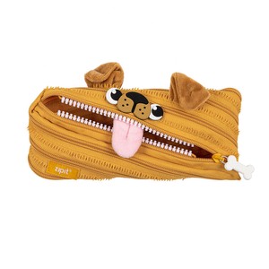 【ZIPIT】アニマルズモンスターDOG（ベージュ）/ZIPIT/ジピット/ペンケース/筆箱/ポーチ/小物入れ/犬