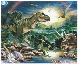 【ジグソーパズル】3Dパズル100ピース　ハワード・ロビンソン　ティラノサウルス