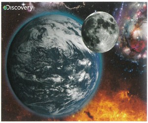 【ジグソーパズル】3Dパズル100ピース　ディスカバリー　地球と月