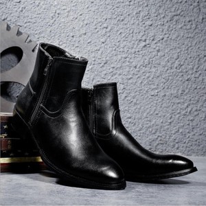 メンズ トレンド ブーツ ショート ブーツ 黒 YMA1794 2022秋冬新作
