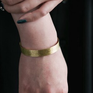 金手链 手镯 黄铜 人气商品 1cm 日本制造