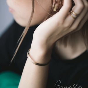 Gold Bracelet Bangle 5mm Made in Japan
