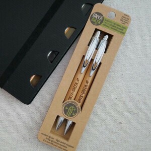 ONYX＋GREEN 竹製ボールペン＆シャーペンセット（カナダ・輸入・文房具）