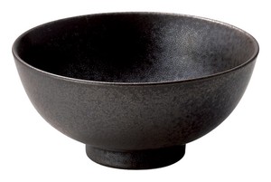 Mino ware Rice Bowl black