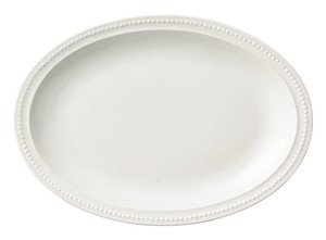 美濃焼 食器 dot rim24cm楕円皿（ホワイト） MINOWARE TOKI 美濃焼