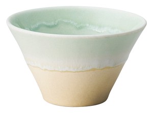 Mino Ware Plates Pastel Warp bowl Green Cream Mino Ware
