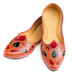 India Leather Flat Shoes