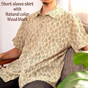 Natural Easy To Wear Dyeing Short Sleeve Shirt