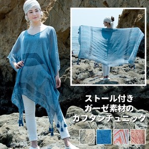 Stole Attached Gauze Material Tunic