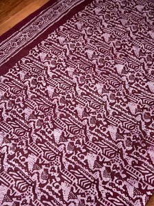 75 cm India Cotton Batik Dyeing Amaranth