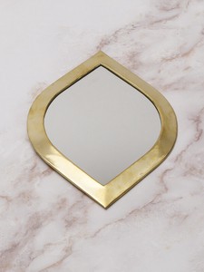 Brass Mirror Almond 73 1 973 Moroccan Brass Mirror