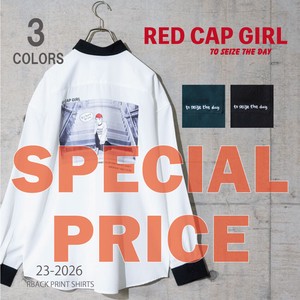 【SPECIAL PRICE】RED CAP GIRLバックプリント長袖シャツ