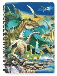 3Dノート（A6サイズ）ハワードロビンソン　　恐竜の谷