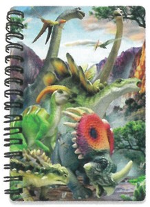 3Dノート（A6サイズ）ハワードロビンソン　　恐竜ワールド