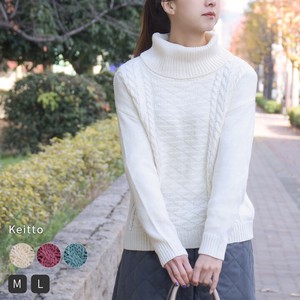Sweater/Knitwear Knitted High-Neck Cowl Neck Turtle Neck