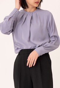 Button Shirt/Blouse Plain Color 2-way