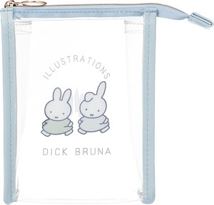 Miffy Clear One Point Series Clear Pouch Blue