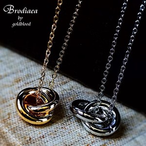 【アクセサリー】ダブルリングタイニーネックレス／Brodiaea by goldblood