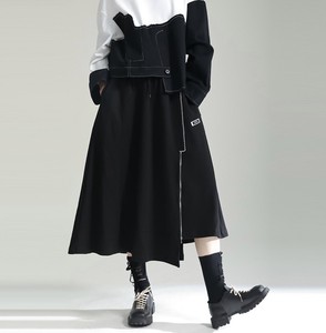 秋冬新作イレギュラーカットデザインのaラインスカート            94#ZCHA4907