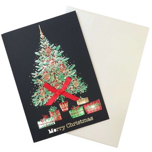 【グリーティングカード】CHRISTMAS イタリア製クリスマスカード ツリー1