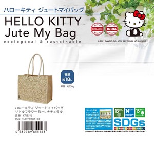 Bag Jute My Bag Sanrio Hello Kitty Natural L