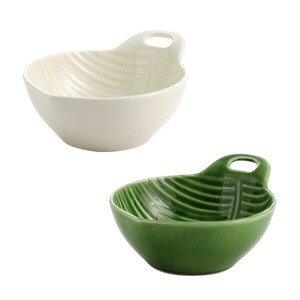 Side Dish Bowl White Green 2-types