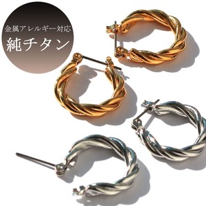 钛耳针耳环 宝石 日本制造