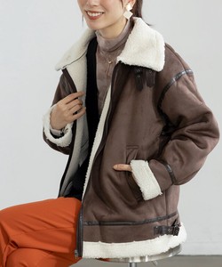 Coat Boa Light Jacket Outerwear Blouson Ladies' Autumn Winter New Item