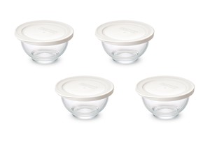 Mixing Bowl Heat Resistant Glass Set of 4