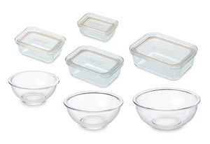 Storage Jar/Bag Heat Resistant Glass Set of 7