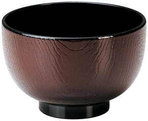 Wood Grain Soup Bowl Inside Fountain 3 80 Made in Japan bowl Soup Bowl Miso soup Bowl