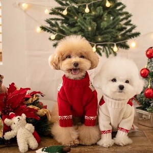 セーター中小型犬ウォームニットクリスマスの猫服 YBQ183