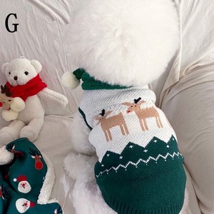セーター中小型犬ウォームニットクリスマスの猫服 YBQ184