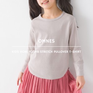 Kids' 3/4 Sleeve T-shirt Pullover Round-hem Long Sleeves Honeycomb Kids