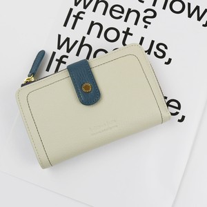 Bifold Wallet Gift Mini Genuine Leather Ladies' NEW