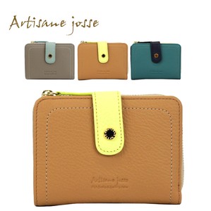 Bifold Wallet Gift Leather Compact Genuine Leather Ladies' NEW