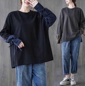 秋冬新モデルゆったりレトロ丸首長袖Tシャツ             85#ZCHA4937
