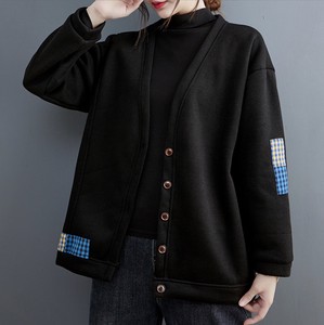 Sweater/Knitwear Patchwork V-Neck Cardigan Sweater