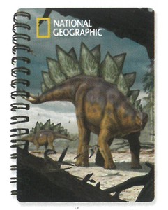 【恐竜】3Dノート（A6サイズ）　ナショナルジオグラフィック　ステゴサウルス　18150