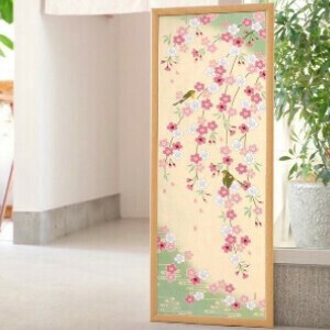 【濱文様】　絵てぬぐい　しだれ夢桜　【春の人気者】　(日本製)