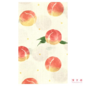 Tenugui Towel Peach Made in Japan