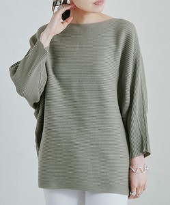 Sweater/Knitwear Dolman Sleeve Pullover Cotton