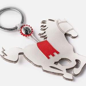 Key Ring White Ethical Collection Made in Italy