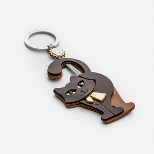 Leather Key Holder Apple Leather cat Cat Cat Collection