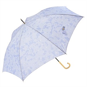 【雨傘】長傘　ウォーターカラーフラワースマートジャンプ