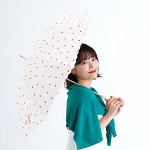 【晴雨兼用傘】長傘　遮光いちご