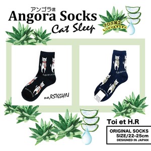 This Season Angola Aloe Processing Scarf Cat Socks