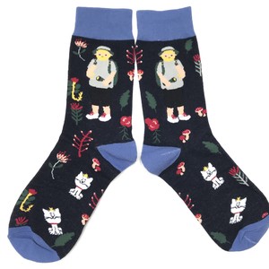 Crew Socks White-cat Animal Socks Ladies