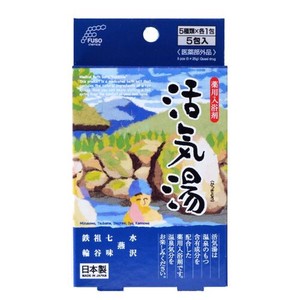 日本製 made in japan 【医薬部外品】薬用入浴剤 活気湯 5包入 F-6030