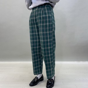 Fake Wool Checkered Pants Pants 2